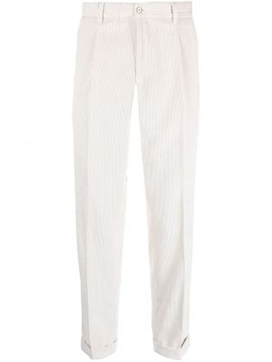 Pantaloni chino de catifea cord Briglia 1949 alb