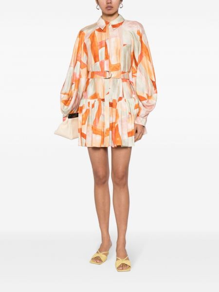 Kleid mit print Acler orange