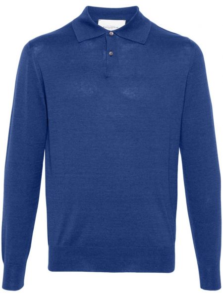 Šilkinė polo marškinėliai Ballantyne mėlyna