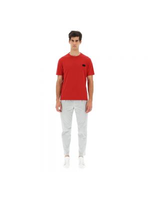 Camiseta de algodón Herno rojo