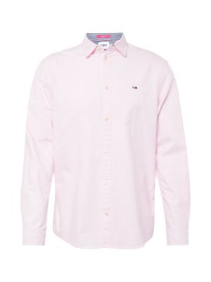 Klasikiniai džinsiniai marškiniai Tommy Hilfiger rožinė