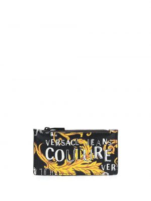 Geldbörse mit reißverschluss mit taschen Versace Jeans Couture schwarz