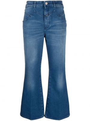 Relaxed fit flare jeans med hög midja Closed blå