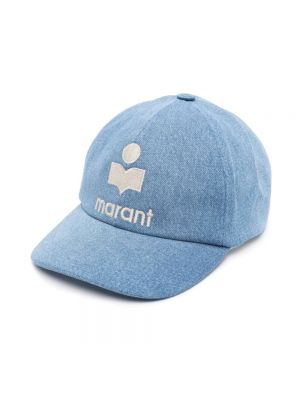 Cappello con visiera ricamato ricamato di cotone Marant