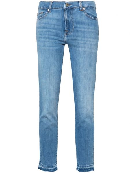 Slim fit skinny jeans 7 For All Mankind blau