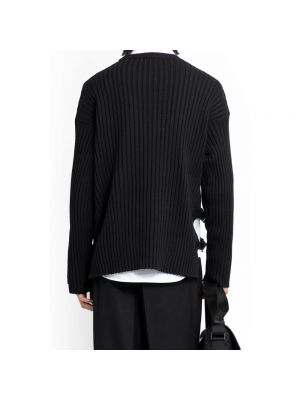 Jersey de punto de tela jersey con hebilla Versace negro