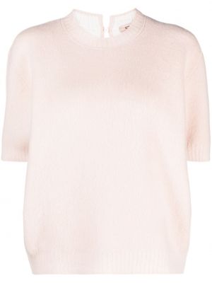 Vlněný svetr s balonovými rukávy Nº21 růžový