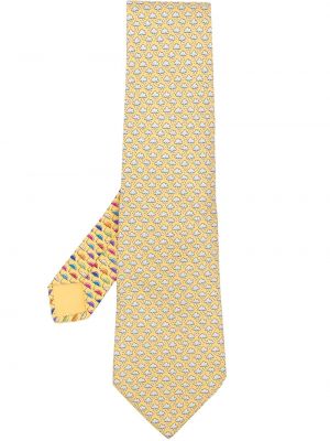 Corbata Hermès amarillo