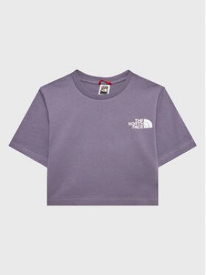 T-Shirt The North Face - Fioletowy