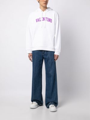 Kapučdžemperis ar apdruku Valentino Garavani balts