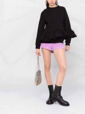 Sweatshirt mit rüschen Atu Body Couture schwarz