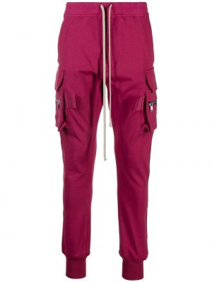 Карго панталони от джърси Rick Owens розово