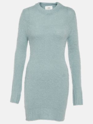 Mini robe en laine Ami Paris bleu