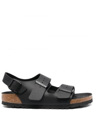 Sandaler med remmar med spännesknäppning med slingback Birkenstock svart