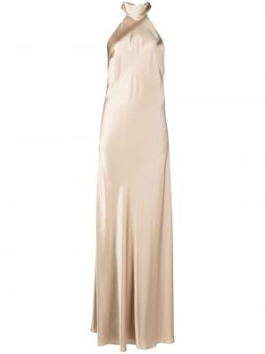 Sukienka wieczorowa z otwartymi plecami Michelle Mason złota