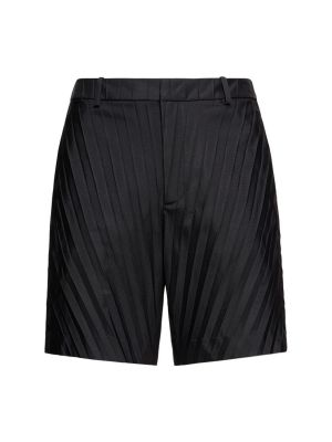 Shorts plissées Valentino noir