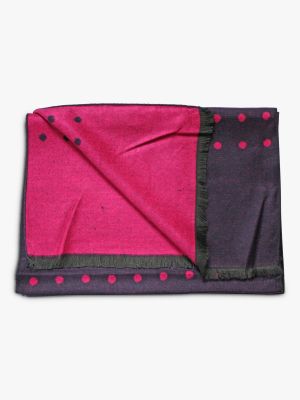 Бамбуковый шарф с пятнами Swole Panda, темно-синий/розовый
