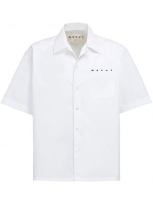 Camicia a maniche corte Marni bianco