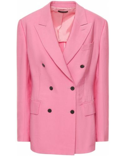 Satenska jakna Tom Ford ružičasta