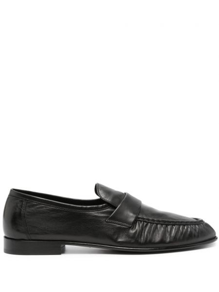 Læder loafers The Row sort