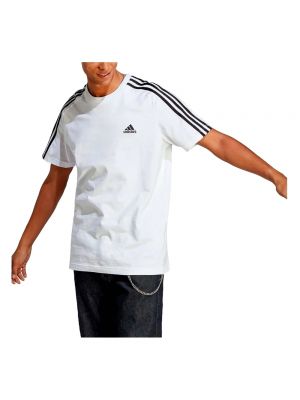 Camiseta de punto de tela jersey Adidas blanco