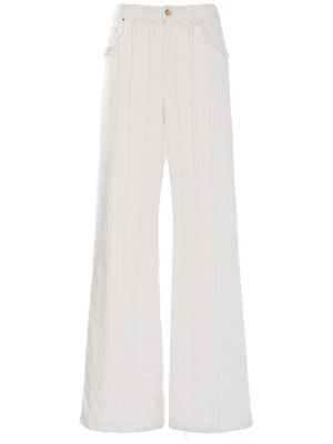 Jeans en coton Blumarine blanc