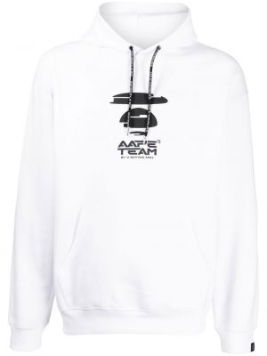 Hoodie con stampa Aape By *a Bathing Ape® bianco