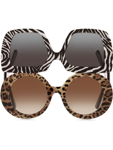 Chunky tipa saulesbrilles Dolce & Gabbana Eyewear melns