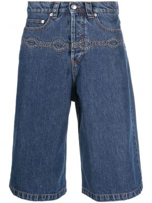Szorty jeansowe Stefan Cooke niebieskie