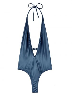 Badeanzug mit v-ausschnitt Palm Angels blau