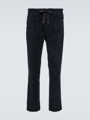 Pantaloni sport din bumbac Dolce&gabbana negru