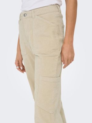 Pantalon cargo Only beige