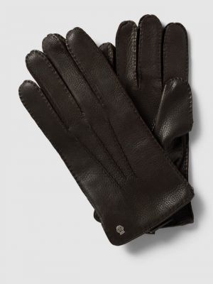 Перчатки с детализацией лейбла модели "Garmisch" Roeckl, темно-коричневый