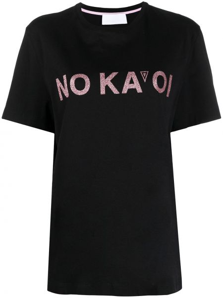 Camiseta con estampado No Ka' Oi negro