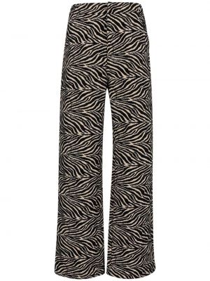 Pantaloni cu picior drept cu imagine cu model zebră Honor The Gift