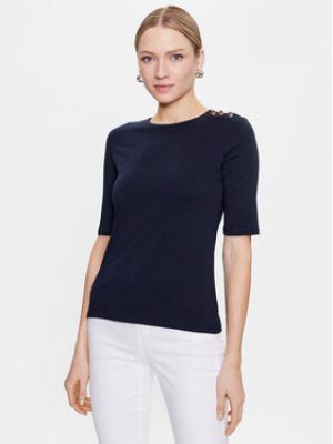 Marella Blúzka Fauna 2339710434 Tmavomodrá Slim Fit