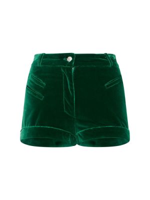 Pantaloni scurți de catifea Etro verde