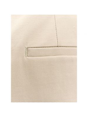 Pantalones cortos con cremallera de algodón Salvatore Ferragamo beige