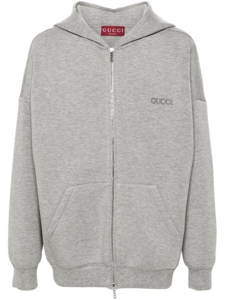 Işlemeli sweatshirt Gucci gri