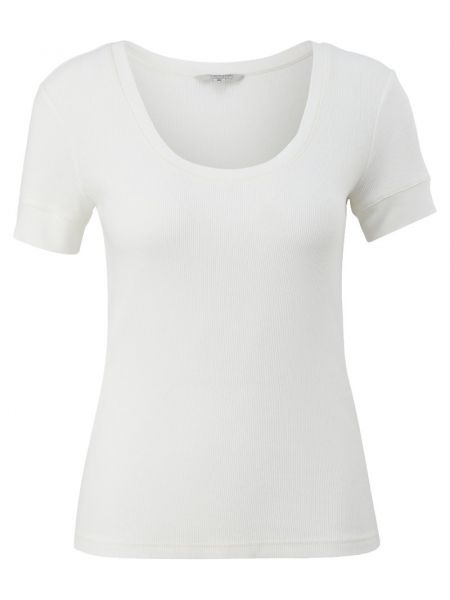 Koszulka z nadrukiem Comma Casual Identity biała
