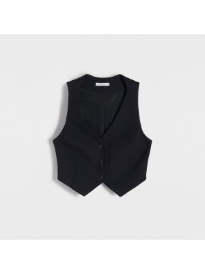 Obleková vesta Reserved černá