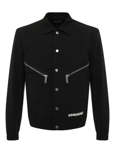 Хлопковая куртка Dsquared2 черная