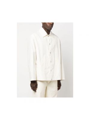 Camisa de algodón con estampado Jil Sander blanco