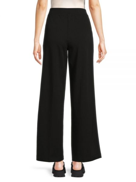 Широкие брюки с высокой талией Calvin Klein черные