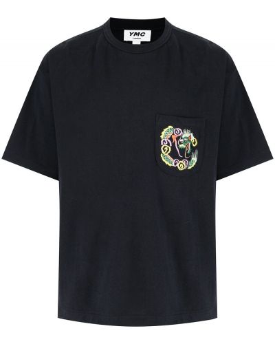 Camiseta con bordado Ymc negro