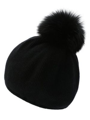 Кашемировая шерстяная шапка Inverni черная