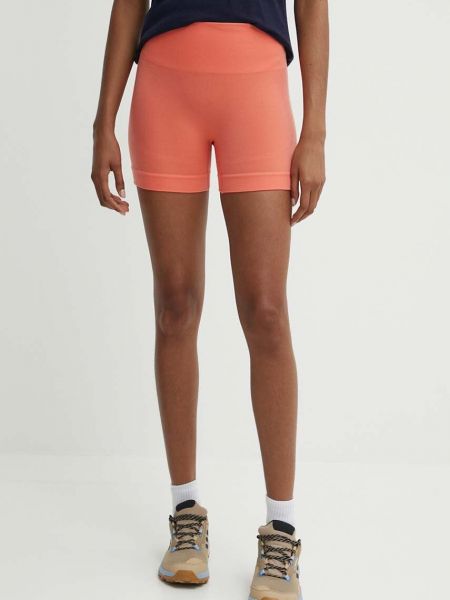 Sportske kratke hlače visoki struk od merino vune Icebreaker narančasta