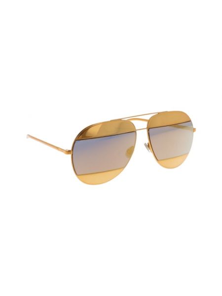Okulary przeciwsłoneczne Dior żółte