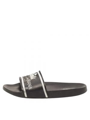 Sandały skórzane Dolce & Gabbana Pre-owned czarne