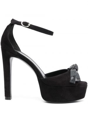 Sandale mit schleife Stuart Weitzman schwarz